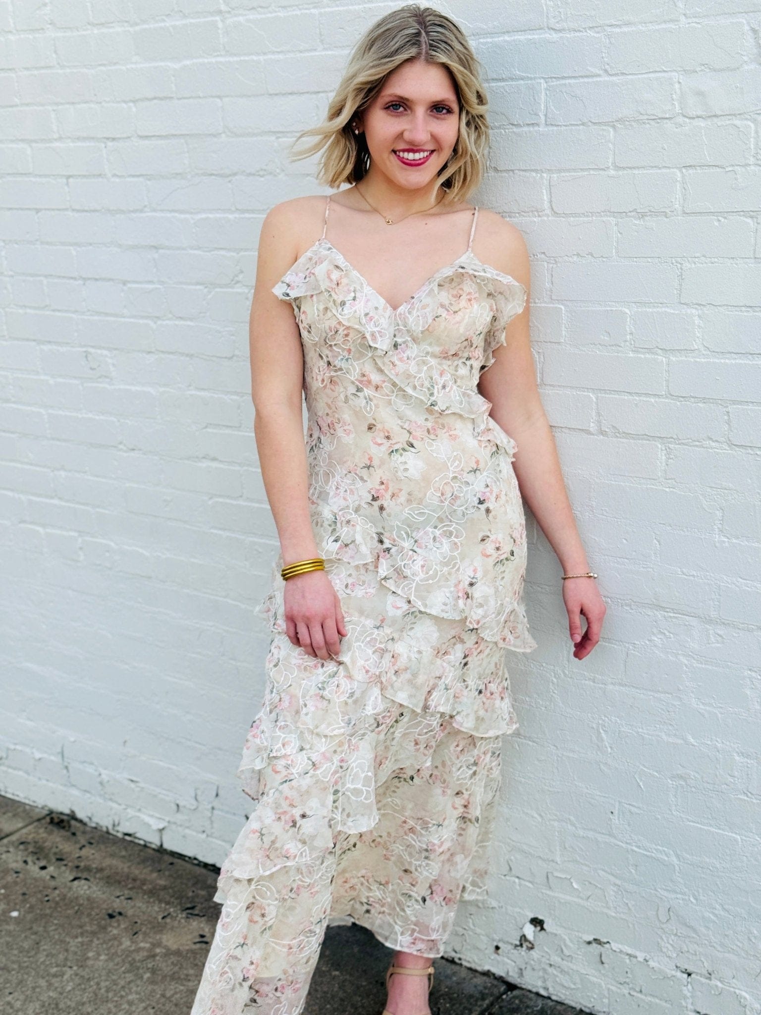 Victoria's Secret Ruffled Embroidered Sequin Dress - Floral Victoria's Secret Ruffled Embroidered Sequin Dress - Floral