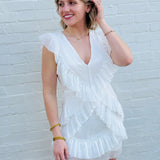 Lulus Dresses Lulus Nova Pleated Mini Dress In White