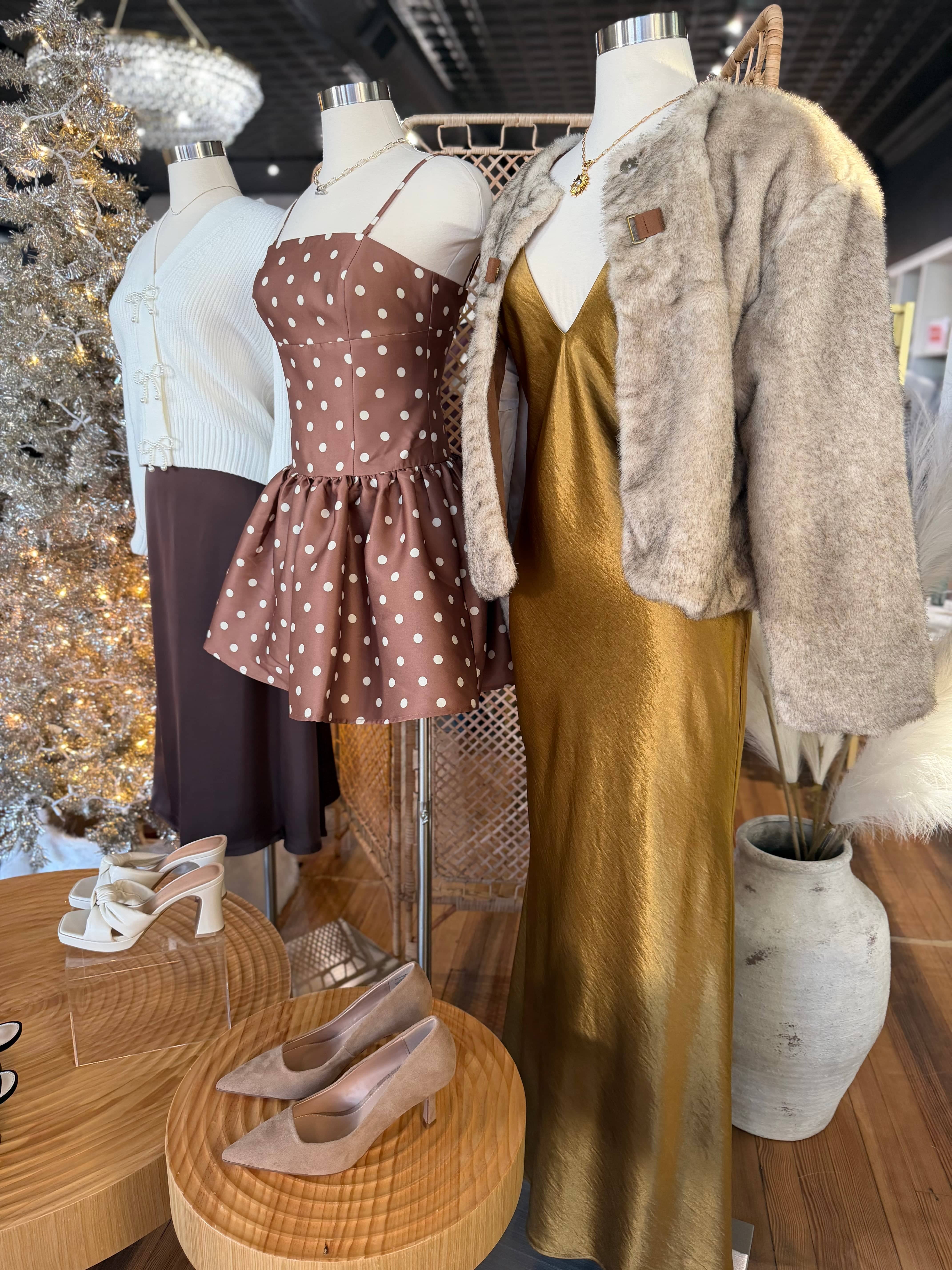 Lulus DRESSES Zadie Deep V Maxi Slip Dress In Gold