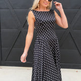 Lulus Renee Scoop Back Darted Hip Midi Dress In Black - Infinity Raine