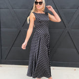 Lulus Renee Scoop Back Darted Hip Midi Dress In Black - Infinity Raine