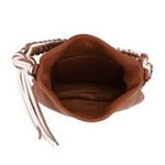Luna Braided Shoulder Bag-Cognac - Infinity Raine
