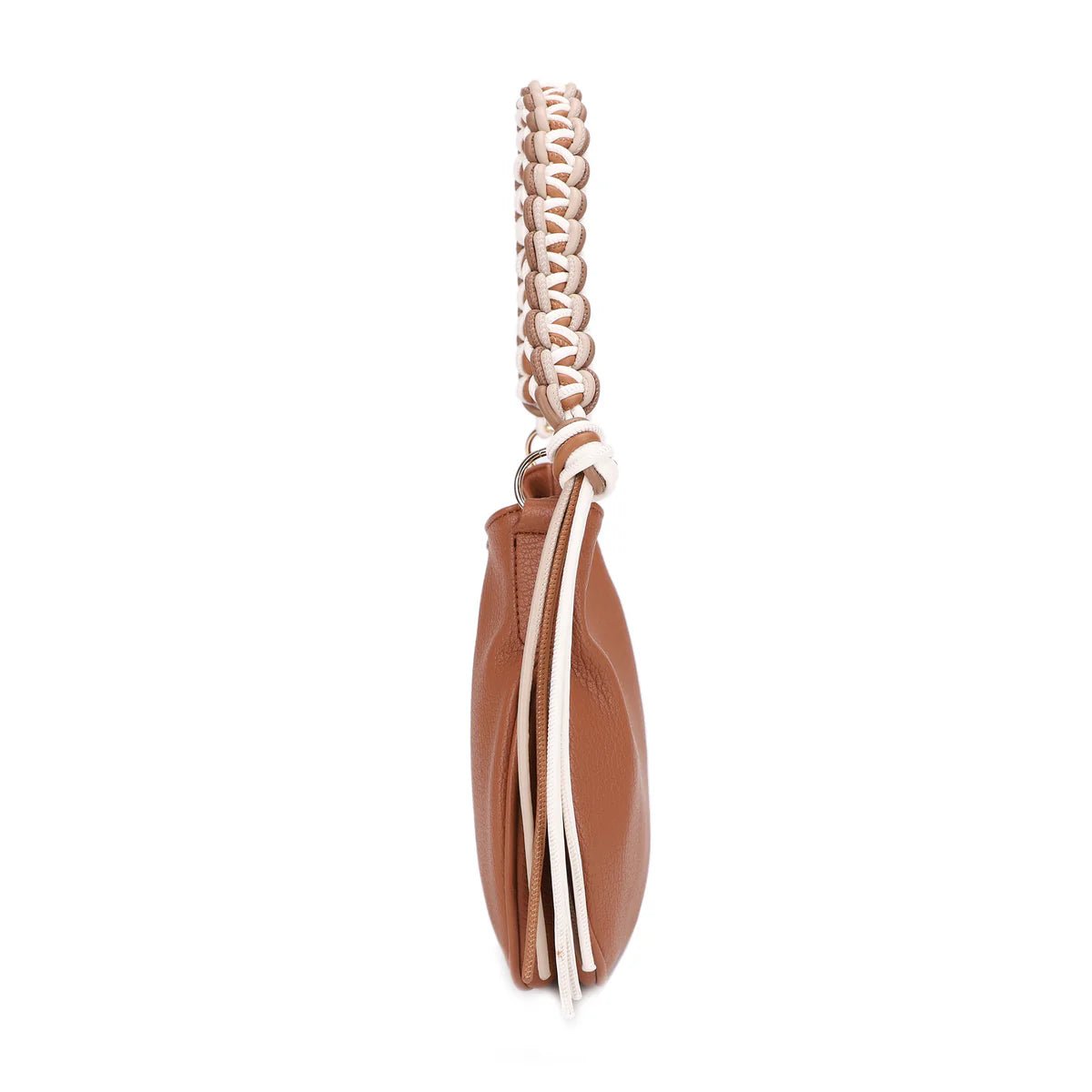 Luna Braided Shoulder Bag-Cognac - Infinity Raine