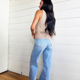 Maple Tank Sweater In Taupe Multi - Infinity Raine
