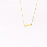 Mark 5:34 Bar Necklace In Gold - Infinity Raine