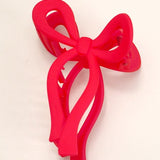 Matte Bow Clips In Multi - Infinity Raine