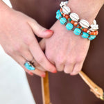 Melon Beaded Stretch Bracelet In Multi - Infinity Raine