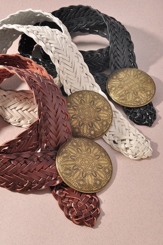 Braided Strap Boho Belt In Multi - Infinity Raine