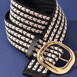 Textured Woven Belt In Multi - Infinity Raine
