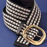Textured Woven Belt In Multi - Infinity Raine