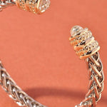 Two Tone Cuff Bracelet - Infinity Raine