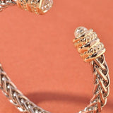 Two Tone Cuff Bracelet - Infinity Raine