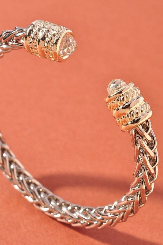 Two Tone Cuff Bracelet - Infinity Raine