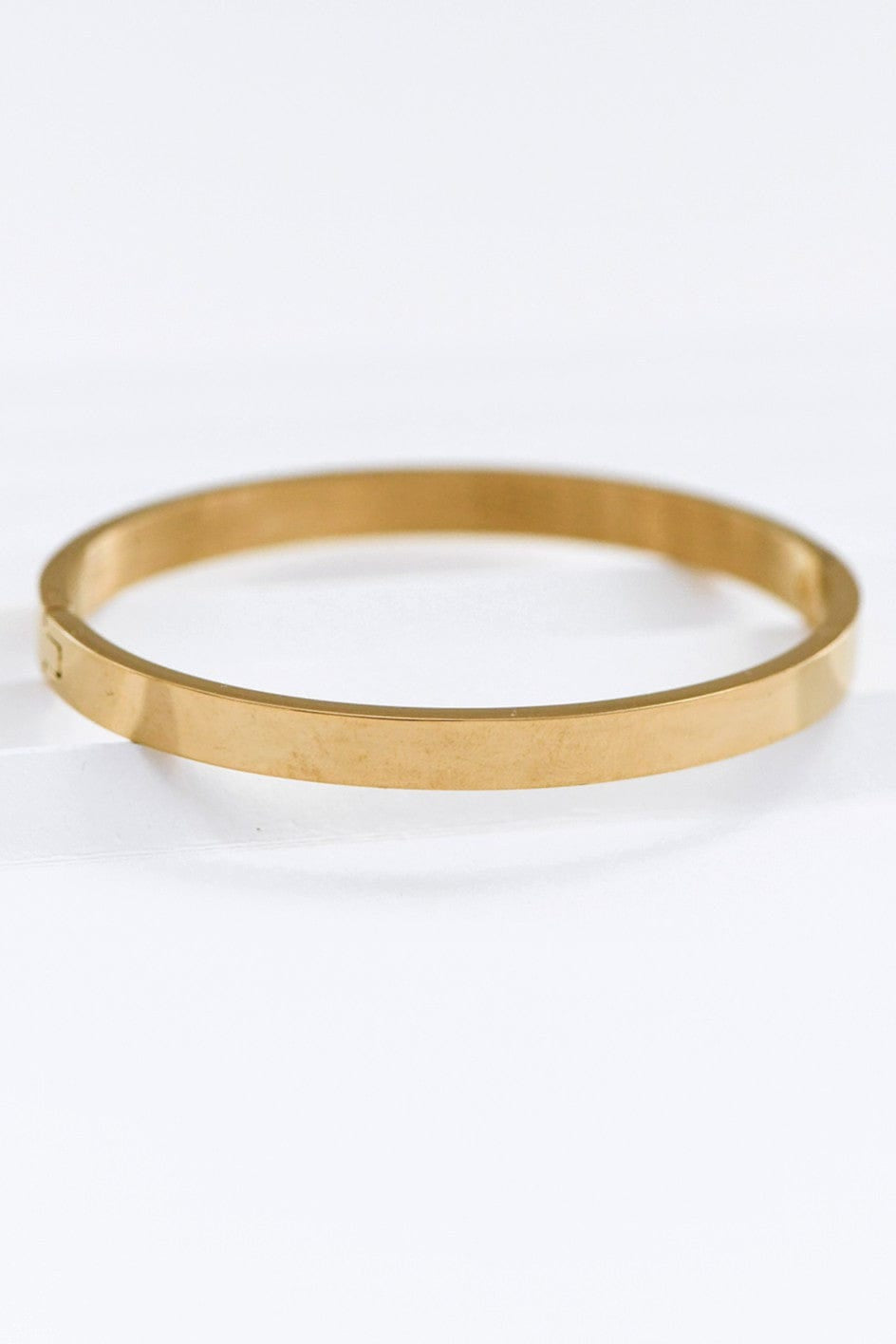 MIA ACCESSORIES Jewelry - Bracelets Smooth Hinged Bangle Bracelet In Gold 62395382