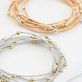 Stretchy Beaded Guitar String Bracelet Sets In Multi - Infinity Raine
