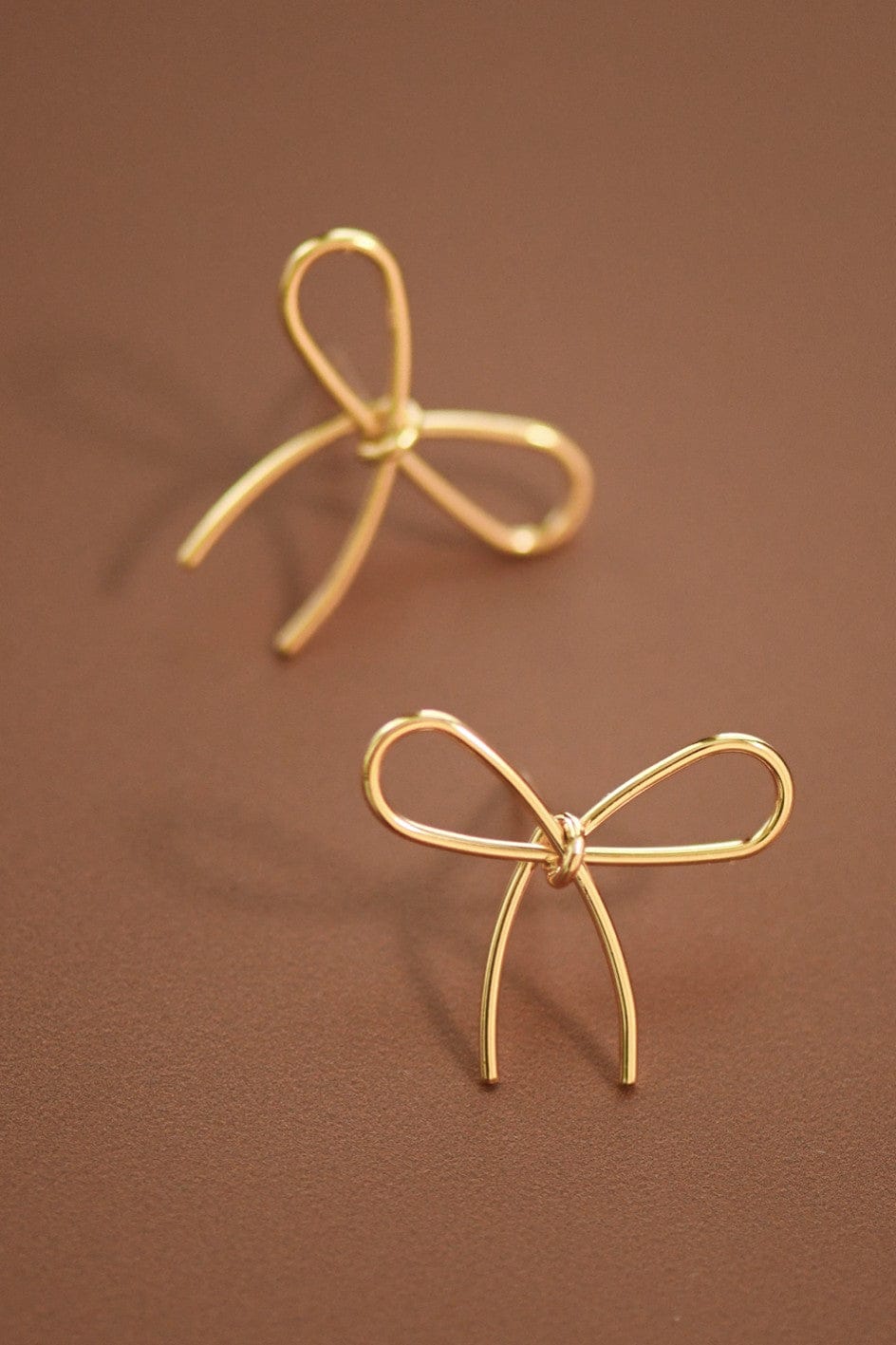 MIA ACCESSORIES Jewelry - Earrings Dainty Bow Knot Stud Earrings In Gold 36623862