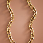 Chunky Chain Link Necklace In Gold - Infinity Raine