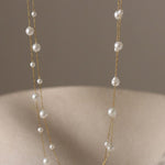 MIA ACCESSORIES Jewelry - Necklaces Dainty Layered Pearl Necklace In Gold 50066678