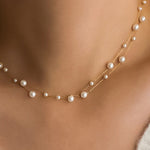 MIA ACCESSORIES Jewelry - Necklaces Dainty Layered Pearl Necklace In Gold 50066678