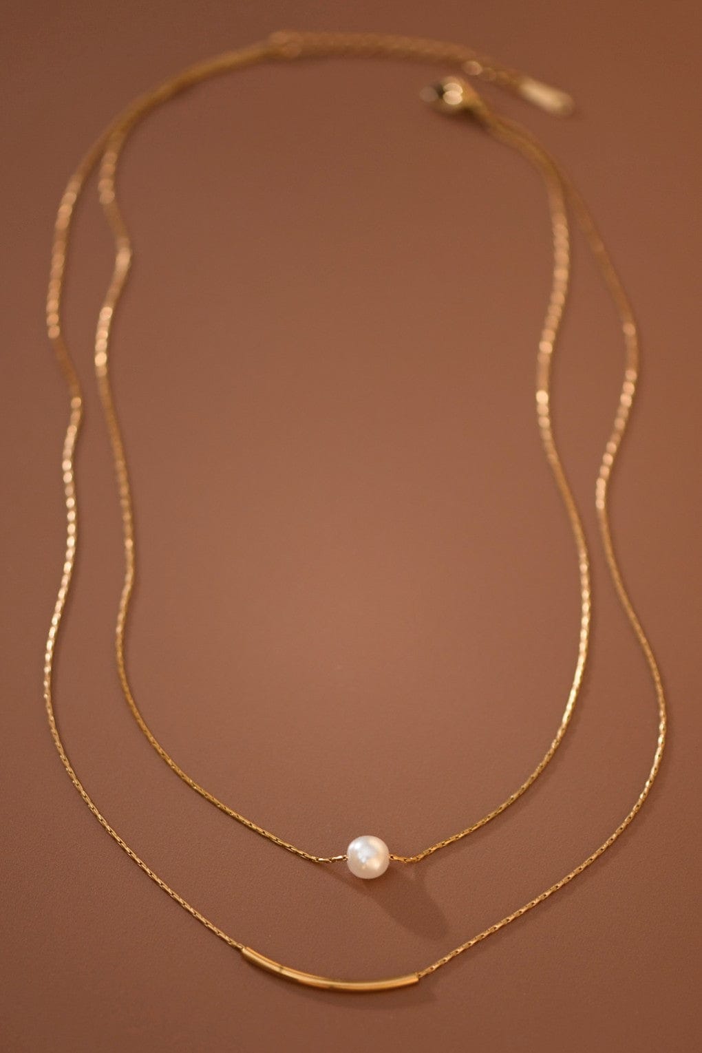 MIA ACCESSORIES Jewelry - Necklaces Double Layer Pearl Necklace In Gold 62158070