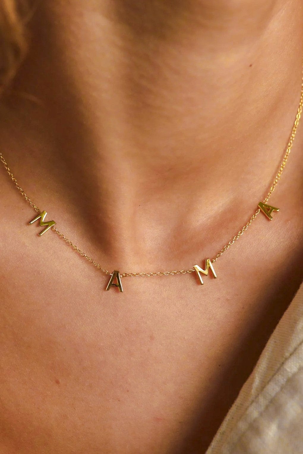 Mama Necklace In Gold - Infinity Raine