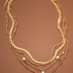 MIA ACCESSORIES Jewelry - Necklaces Pearl Pendant Layered Necklace In Gold 14087414