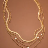 MIA ACCESSORIES Jewelry - Necklaces Pearl Pendant Layered Necklace In Gold 14087414