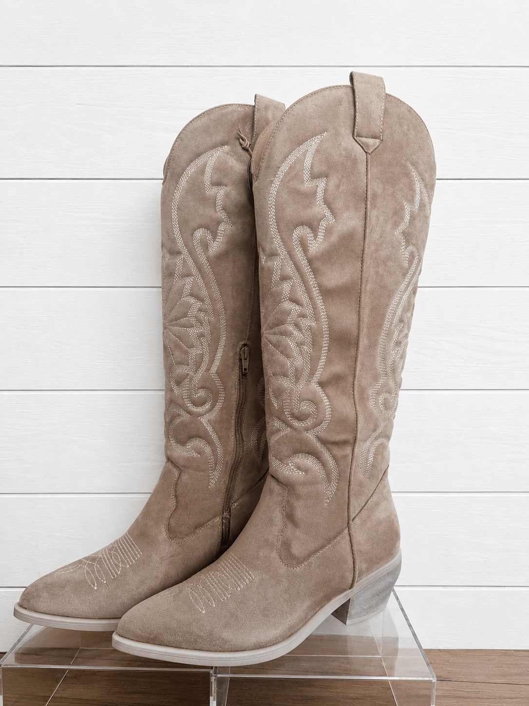 Mia Kolt Nova Boots In Beige - Infinity Raine