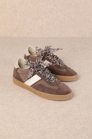 MiiM Shoes - Sneakers Dixie Textured Platform Trainers In Coffee
