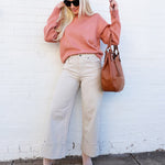 Miou Muse Bottoms - Pants Cuffed Bottom Pants In Grey