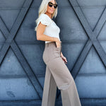 Ponte Pants In Mocha - Infinity Raine