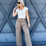 Ponte Pants In Mocha - Infinity Raine