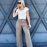 Ponte Pants In Mocha - Infinity Raine