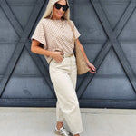 Washed Barrel Pants In Beige - Infinity Raine