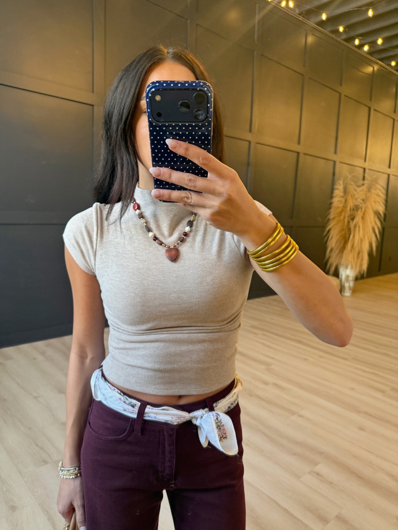Mock Neck Cap Sleeve Heathered Knit Top- Taupe - Infinity Raine