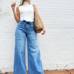 Mock Neck Ribbed Sweater Tank In Off White - Infinity Raine