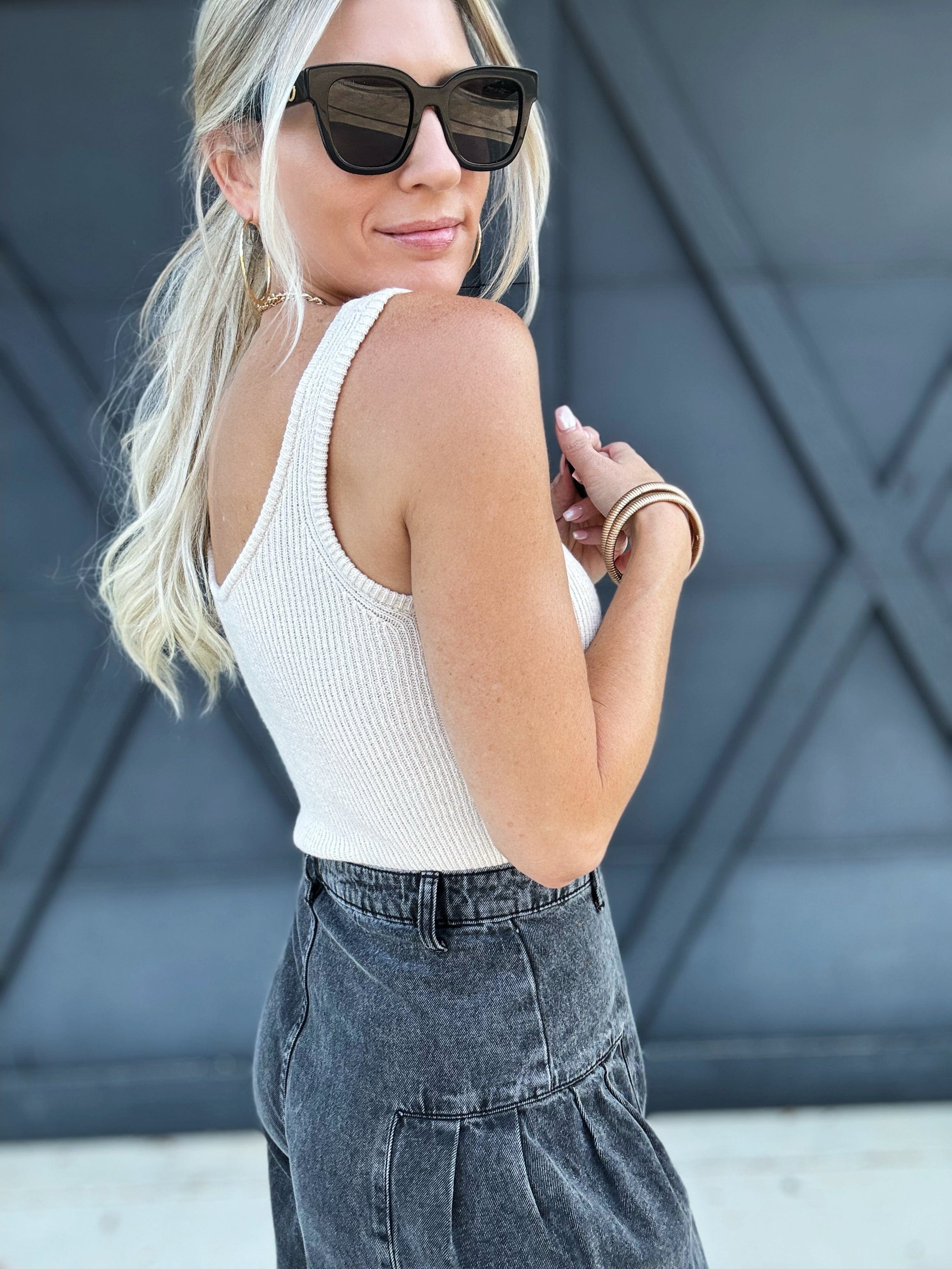 The Anna Top In Cream - Infinity Raine