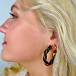Twisted Leather Earring-More Colors - Infinity Raine
