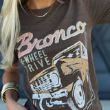 Bronco Tee In Brown - Infinity Raine