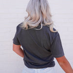Checkerboard Game Day Tee In Pepper - Infinity Raine