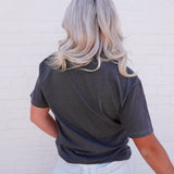 Checkerboard Game Day Tee In Pepper - Infinity Raine