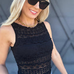 Inner Bra Lace Bodysuit In Black - Infinity Raine