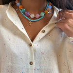 Natural Semi Precious Stone Beaded Charm Necklace - Infinity Raine
