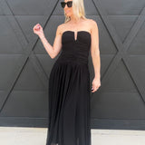 NIA Beverly Maxi Dress In Black - Infinity Raine