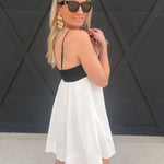 NIA Girasol Mini Dess In Black/White - Infinity Raine