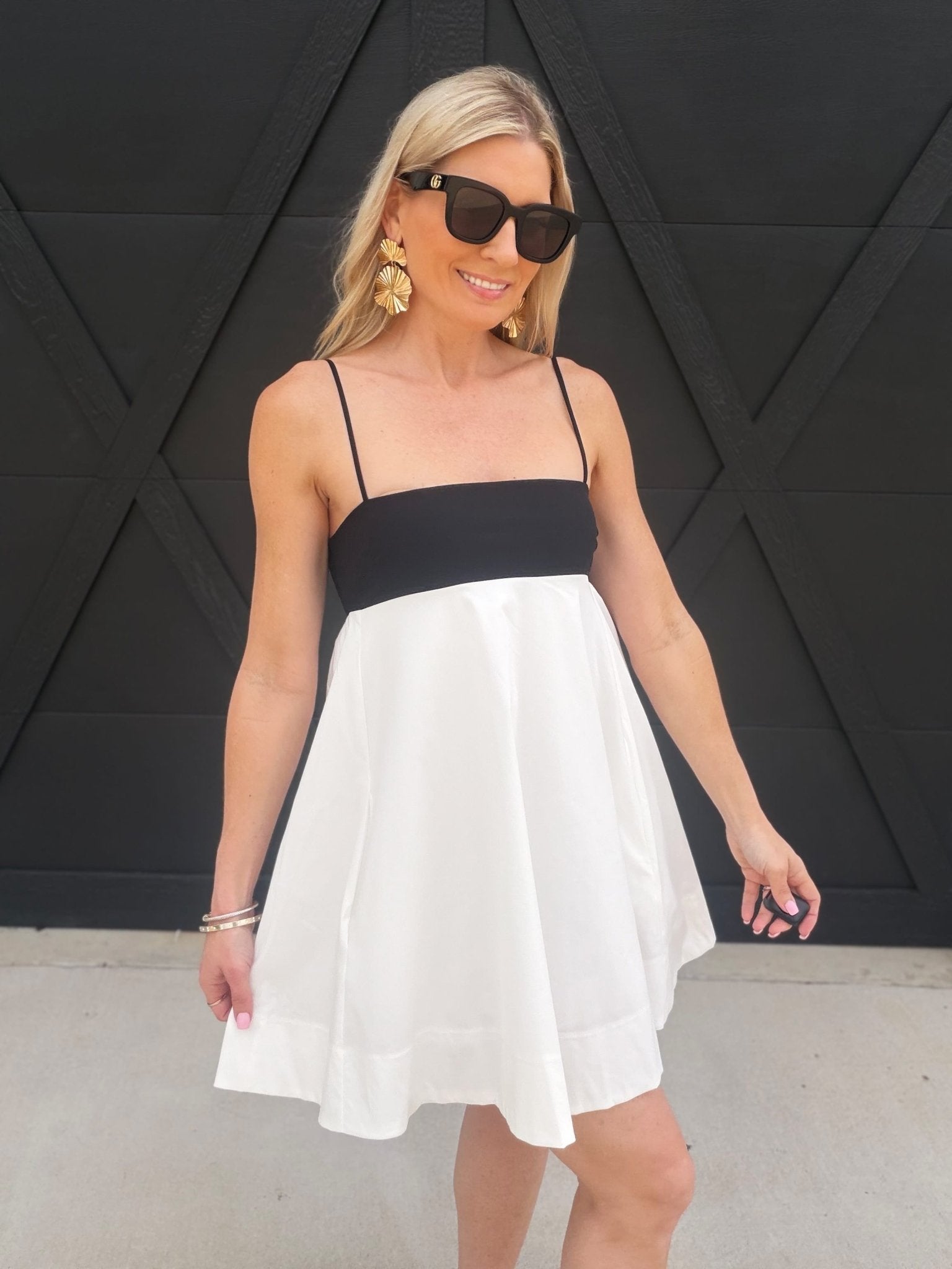NIA Girasol Mini Dess In Black/White - Infinity Raine