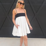 NIA Girasol Mini Dess In Black/White - Infinity Raine
