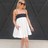 NIA Girasol Mini Dess In Black/White - Infinity Raine