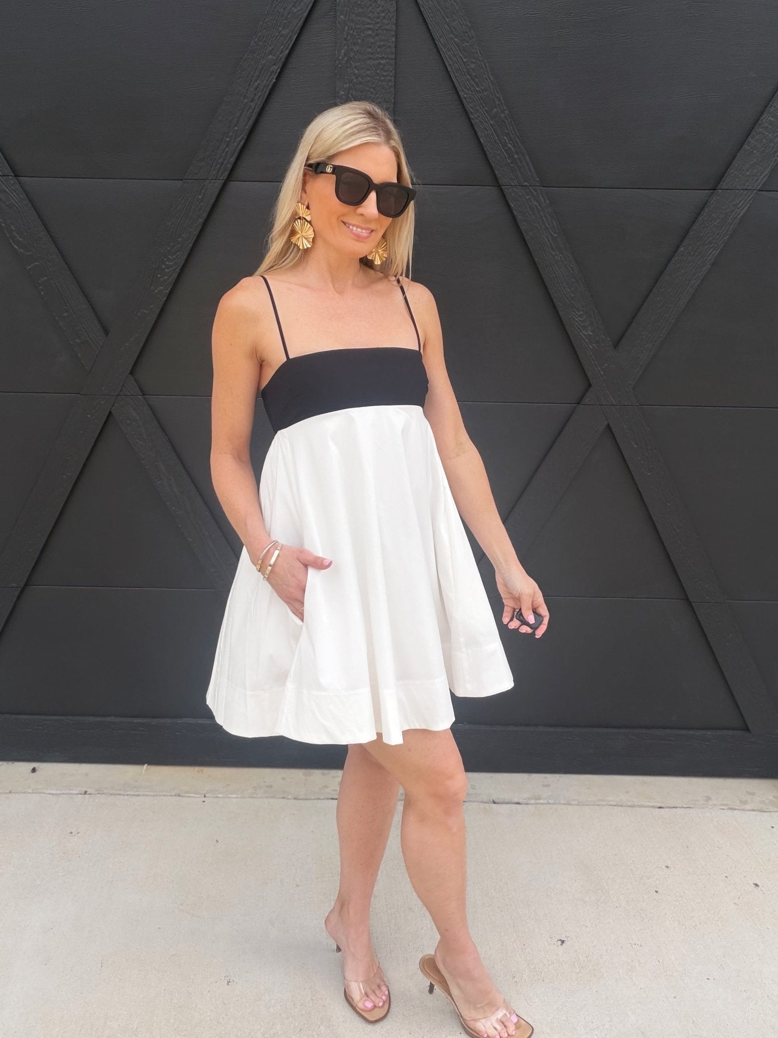 NIA Girasol Mini Dess In Black/White - Infinity Raine