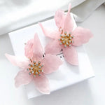 Nicholls Romantic Flower Earrings In Pink - Infinity Raine